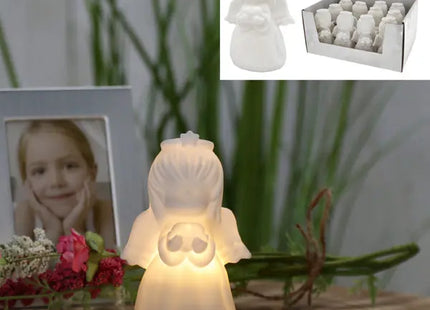 LED-Leuchtengel, ca. 11 cm hoch - Glänzende Dekofigur für festliche und dekorative Akzente TK Gruppe® Grosshandel 