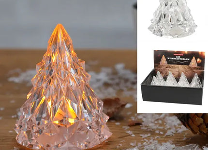 LED-Miniweihnachtsbaum, 8 cm Höhe - Kompakte Festtagsdeko TK Gruppe® Grosshandel 