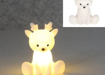 LED-Nachtlicht Rentier - Leuchtendes Dekorations-Highlight, 11 cm Höhe - Festliche Zimmerdeko TK Gruppe® Grosshandel 