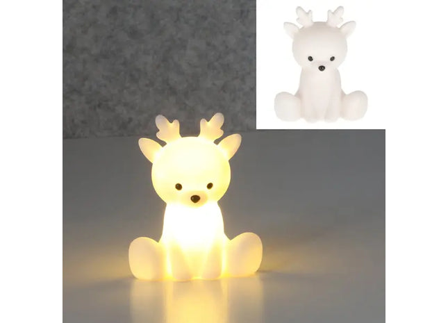 LED-Nachtlicht Rentier - Leuchtendes Dekorations-Highlight, 11 cm Höhe - Festliche Zimmerdeko TK Gruppe® Grosshandel 