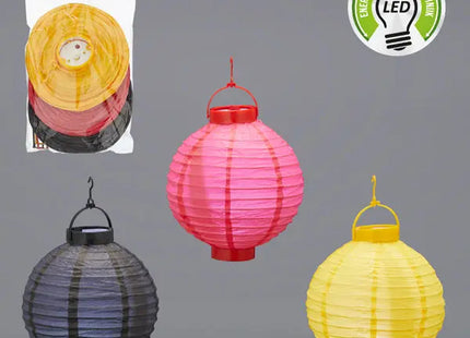 LED Papier-Lampions im Deutschland-Design – 20cm, 3er-Set TK Gruppe® Grosshandel 