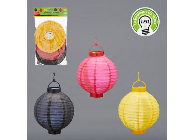 LED Papier-Lampions im Deutschland-Design – 20cm, 3er-Set TK Gruppe® Grosshandel 
