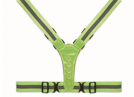 LED Roundvisible Reflective Belt Vest - Neon Grün: Sichtbare Sicherheit für Outdoor-Aktivitäten TK Gruppe® Grosshandel 