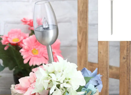 LED Solar Flame Lamp: Stainless Steel, Approx. 40cmH - SEO-Optimized Listing for Enhanced Visibility TK Gruppe® Grosshandel 