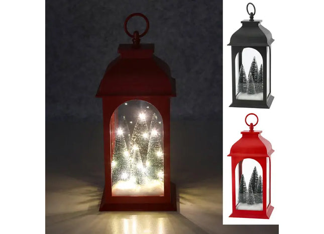 LED-Tannen-Laternen-Set, 30 cm hoch, Doppelpack - Festliche Beleuchtung TK Gruppe® Grosshandel 