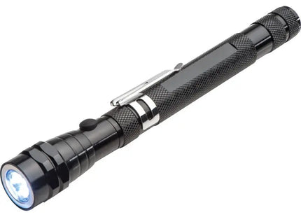 LED Taschenlampe mit Teleskopfunktion - schwarz Kompakte, vielseitige Beleuchtungslösung TK Gruppe® Grosshandel 
