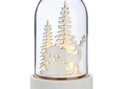 LED Winterkuppel, ca. 9cmH - Gemütliche und festliche Weihnachtsdeko TK Gruppe® Grosshandel 