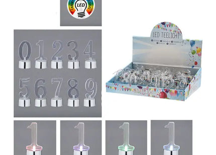 LED Ziffer mit Standfuß – Stilvolle Beleuchtungsdekoration TK Gruppe® Grosshandel 