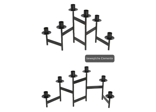 LED-beleuchtetes Winterdorf auf Sockel, 57 cm Breite, Festliche Deko TK Gruppe® Grosshandel 