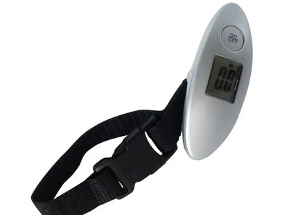 LIFT OFF Digitale Kofferwaage in Schwarz-Silber – Präzise Gepäckwaage TK Gruppe® Grosshandel 