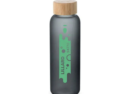 LILLARD Borosilikatglas Wasserflasche 500 ml, Mattschwarz - Robust & Stilvoll TK Gruppe® Grosshandel 