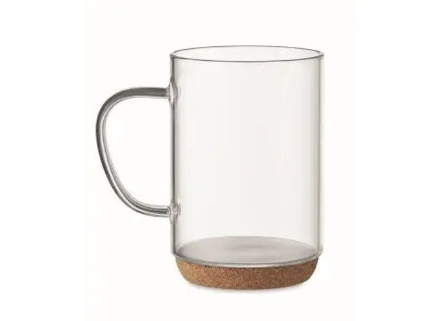 LISBO Glasbecher 400ml mit Korkmantel: Stilvoll & Praktisch TK Gruppe® Grosshandel 