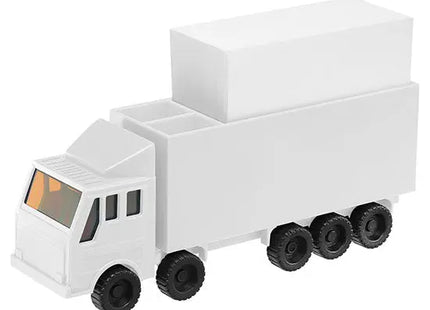 LKW Zettelbox in Weiß, inklusive Weißem Papier – Originelles Schreibtischzubehör TK Gruppe® Grosshandel 