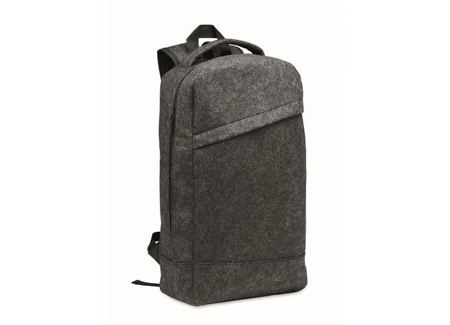 LLANA 13 RPET-Filz Laptop-Rucksack – Elegant, Dunkelgrau TK Gruppe® Grosshandel 