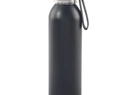 LOOPED Schwarze Aluminium Trinkflasche - Robust & Stylish, 500ml TK Gruppe® Grosshandel 