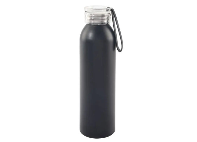 LOOPED Schwarze Aluminium Trinkflasche - Robust & Stylish, 500ml TK Gruppe® Grosshandel 