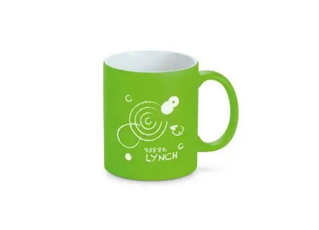 LYNCH Keramikbecher 350 ml - Hellgrün, Neonfarbene Oberfläche, Stilvoll & Auffällig TK Gruppe® Grosshandel 