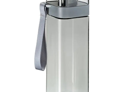 LYON Trinkflasche, 650 ml, Transparent mit Grau, Modern & Vielseitig TK Gruppe® Grosshandel 