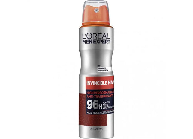 L'Oreal Men Expert Invincible Man Deodorant Spray, 150ml: Long-Lasting Strength TK Gruppe® Grosshandel 