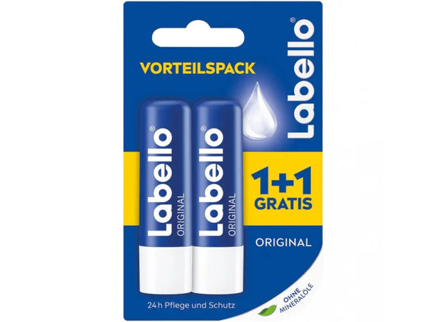 Labello Classic Lip Care Double Pack 2x4.8g - 60 Count Retail Display Moisturizer TK Gruppe® Grosshandel 