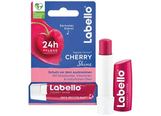 Labello Lip Balm 4.8g - Luscious Cherry Shine for Hydrated & Glossy Lips TK Gruppe® Grosshandel 