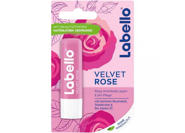 Labello Velvet Rose Lippenbalsam, 5,5ml - Zarter Schutz mit Rosenschimmer TK Gruppe® Grosshandel 