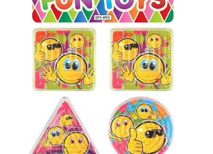 Labyrinth-Puzzle mit Lächeln, 3 verschiedene Formen - Denkspiel für Kinder TK Gruppe® Grosshandel 