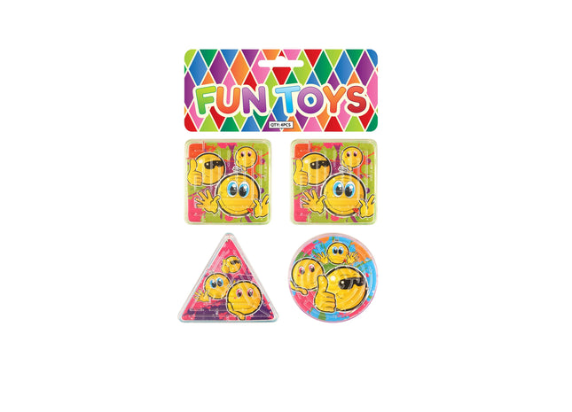 Labyrinth-Puzzle mit Lächeln, 3 verschiedene Formen - Denkspiel für Kinder TK Gruppe® Grosshandel 