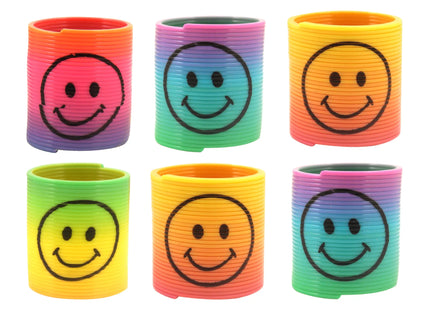 Lächelndes Gesicht Linse 3,5 cm x 3,5 cm - Regenbogen, Farbenfroh, Kinder-Spaß TK Gruppe® Grosshandel 