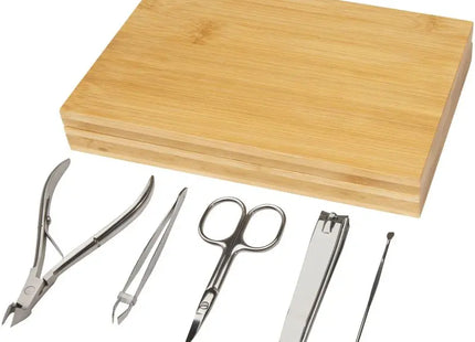 Ladia 5-teiliges Bambus-Nagelpflegeset, natürliche Ausführung TK Gruppe® Grosshandel 