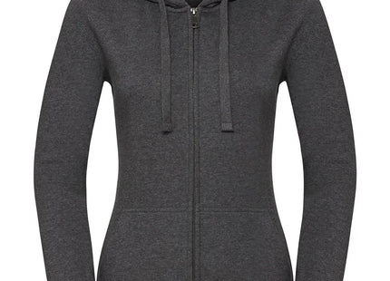 Ladies` Authentic Melange Zipped Hood Sweat TK Gruppe® Grosshandel 