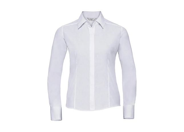 Ladies` LS Fitted Poplin Shirt TK Gruppe® Grosshandel 