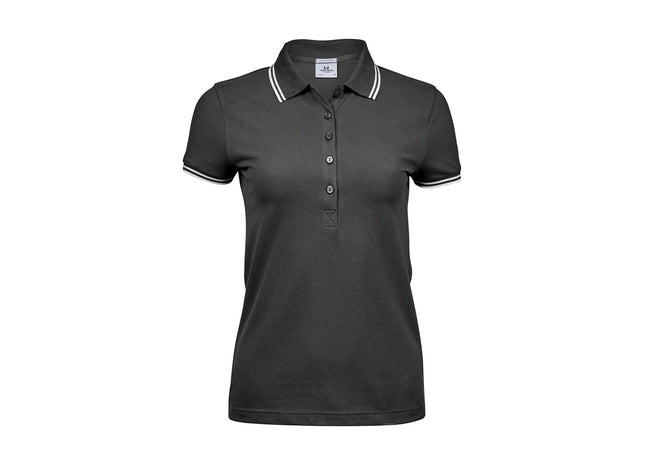 Ladies` Luxury Stripe Stretch Polo TK Gruppe® Grosshandel 