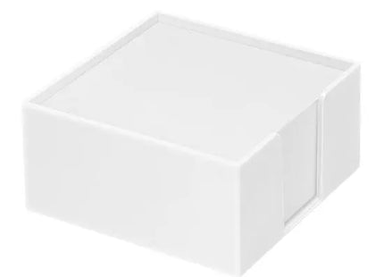 Lambda Zettelbox in Weiß, inklusive Weißem Papier – Eleganter Schreibtisch-Organizer TK Gruppe® Grosshandel 