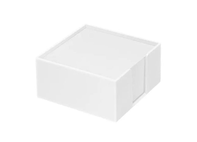 Lambda Zettelbox in Weiß, inklusive Weißem Papier – Eleganter Schreibtisch-Organizer TK Gruppe® Grosshandel 