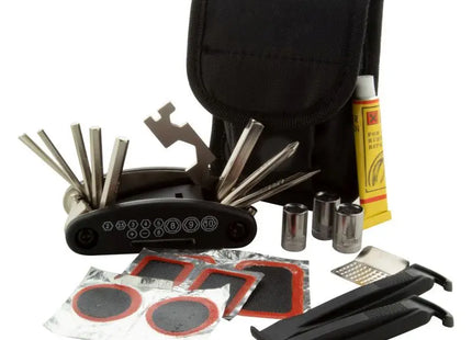 Lance Fahrradreparaturset - schwarz Kompaktes, multifunktionales Werkzeugset TK Gruppe® Grosshandel 