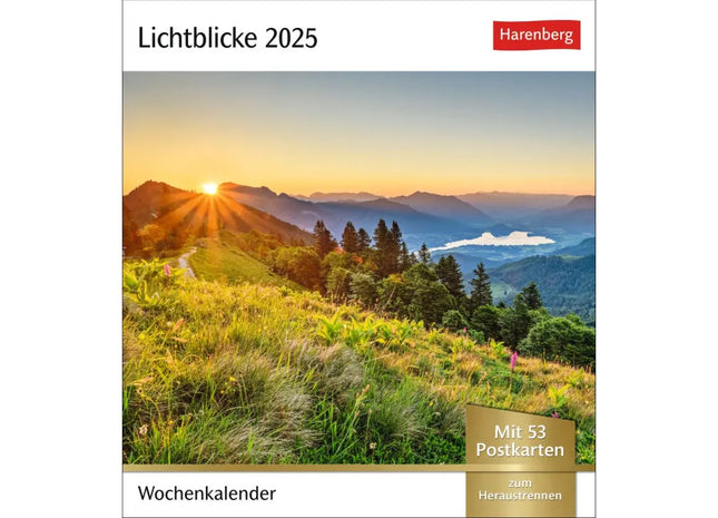 Landschaft & Natur Kalender - Lichtblicke 2024, Postkartenkalender mit Naturszenen TK Gruppe® Grosshandel 