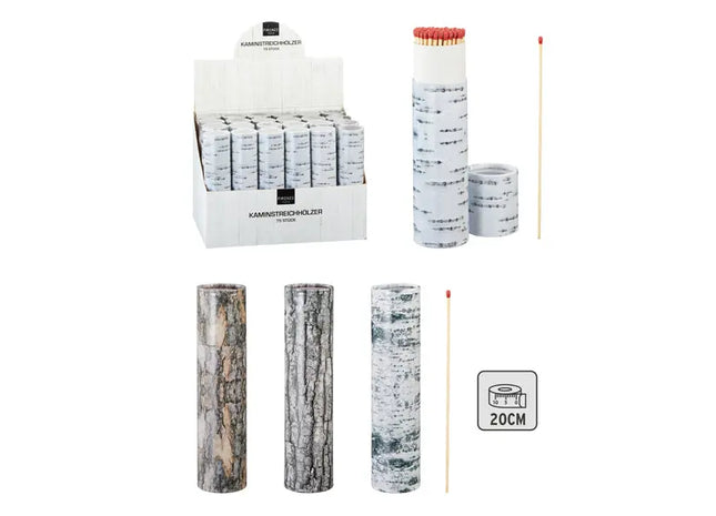 Lange Kaminstreichhölzer, 20 cm, 75er Pack - Sicher & Effektiv TK Gruppe® Grosshandel 