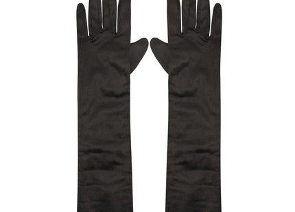 Lange schwarze Handschuhe 45 cm für Erwachsene – elegante Abendgarderobe TK Gruppe® Grosshandel 