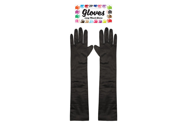 Lange schwarze Handschuhe 45 cm für Erwachsene – elegante Abendgarderobe TK Gruppe® Grosshandel 