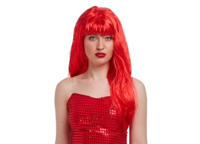 Langes Haar, rotes Haar, 140 g – volles, glänzendes Haar für Kostüme und Verkleidungen TK Gruppe® Grosshandel 