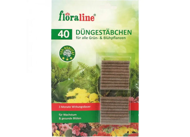 Langzeit-Blumendünger Stäbchen, 40 Stück, Wirkdauer 3 Monate für Innen & Außen TK Gruppe® Grosshandel 