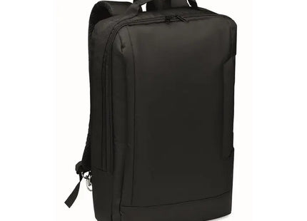 Laptop Rucksack 300D RPET SINGAPORE - Schwarz, Umweltfreundlicher & Stilvoller Rucksack TK Gruppe® Grosshandel 