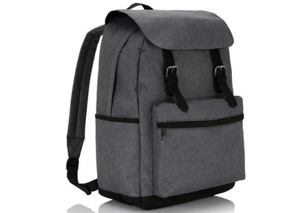 Laptop Rucksack in Grau mit Magnetischen Schnallen – Stilvoll & Sicher TK Gruppe® Grosshandel 