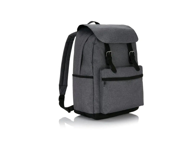Laptop Rucksack in Grau mit Magnetischen Schnallen – Stilvoll & Sicher TK Gruppe® Grosshandel 