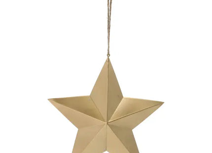 Large Gold Star Hanger, 20cm Diameter - Elegant Holiday Decor TK Gruppe® Grosshandel 