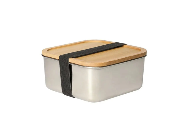 Large Silver-Natural Vesper Storage Container - Spacious, Durable, Eco-Friendly Food Box TK Gruppe® Grosshandel 