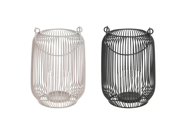 Laterne mit Henkel, ovale Streben, 3er-Set, 22 cm hoch – Stilvolle und langlebige Deko TK Gruppe® Grosshandel 