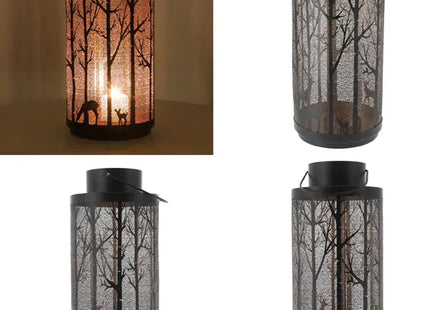 Laterne mit Winterlandschaft, 39 cm Hoch – Zauberhaftes Lichtspiel für die Festtage TK Gruppe® Grosshandel 