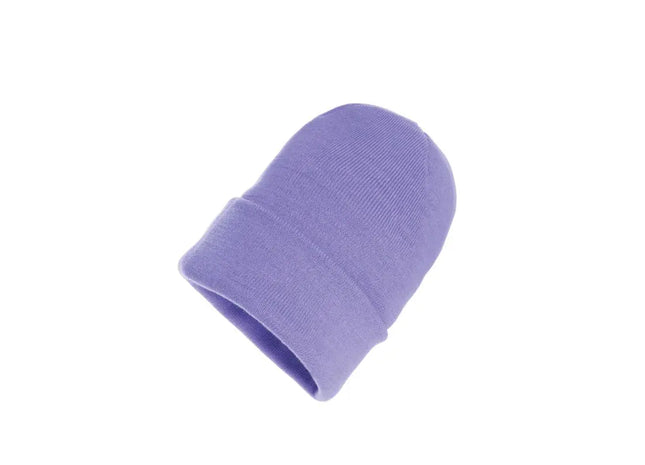 Lavendelfarbenes Impact Polylana Beanie mit AWARE™ Tracer – Nachhaltig und Chic TK Gruppe® Grosshandel 
